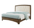 Amish Contemporary Solid Wood Upholstered Bed