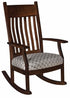 Amish Solid Wood Upholstered Rocking Chair Oakland