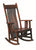 Amish Mission Arts and Crafts Solid Wood Rocking Chair Jumbo