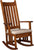 Amish Mission Craftsman Solid Wood Rocking Chair Upholstered