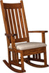 Amish Mission Craftsman Solid Wood Rocking Chair Upholstered