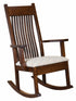 Amish Mission Craftsman Solid Wood Rocking Chair - Quick Ship