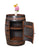 Rustic Whiskey Barrel Storage Cabinet