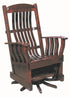 Amish Mission Craftsman Solid Wood Swivel Glider Chair