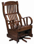 Amish Mission Craftsman Solid Wood Swivel Glider Chair