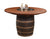 Amish 5-pc Rustic Whiskey Barrel Solid Wood Pub Furniture Set