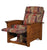 Amish Mission Arts & Crafts Solid Wood Upholstered Recliner Chair