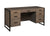 Amish Contemporary Computer Desk Industrial Base Solid Wood 60