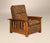 Amish Mission Arts & Crafts Wall Hugger Recliner Chair Solid Wood