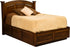 Amish Traditional Solid Wood Platform Bed With Drawers