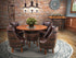 Amish 5-pc Rustic Whiskey Barrel Solid Wood Dining Room Furniture Set