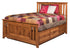 Amish Mission Solid Wood Platform Bed With Drawers