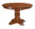 Amish Traditional Round Solid Wood Pedestal Dining Table Bowerston