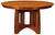 Amish Mission Arts & Crafts Round Solid Wood Dining Table