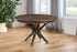 Amish Modern Round Solid Wood Pedestal Dining Table Burdock