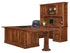 Amish Traditional Office Furniture Solid Wood Corner Desk Covington