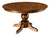 Amish Traditional Round Solid Wood Pedestal Dining Table