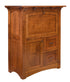 Amish Computer Armoire Desk Mission Arts & Crafts Solid Wood