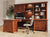 Amish Mission Arts & Crafts Office Furniture Solid Wood Corner Desk Freemont