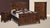 3-Pc Amish Mission Arts & Crafts Solid Wood Bedroom Set