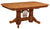 Amish Farmhouse Solid Wood Double Pedestal Dining Table Heritage