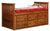 Amish Mission Arts & Crafts Solid Wood Captain Bed With Drawers