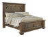 Amish Rustic Rough Sawn Solid Wood Bed Burlington