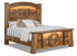 Amish Western Wagon Wheel Solid Wood Bed