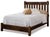 Amish Rustic Slatted Solid Wood Bed Tenon Accents