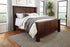 Amish Modern Solid Wood Panel Bed