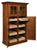 Amish Mission Shaker Solid Wood Kitchen Pantry