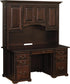 Amish Traditional Solid Wood Executive Desk With Hutch 60"