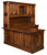 Amish Traditional Solid Wood Corner Desk With Hutch Kincaid