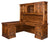 Amish Traditional Solid Wood Corner Desk With Hutch Kincaid