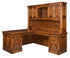 Amish Traditional Solid Wood Corner Desk With Hutch Kincaid