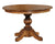 Amish Traditional Solid Wood Round Single Pedestal Dining Table Kimberly