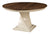 Amish Modern Round Solid Wood Pedestal Dining Table Lexington