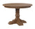 Amish Traditional Solid Wood Round Single Pedestal Dining Table Ashville
