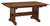 Amish Solid Wood Mission Arts & Crafts Trestle Dining Table Sara Ann