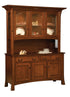 Amish 3-Door Arts & Crafts Solid Wood Dining Room Hutch