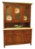 Amish 3-Door Shaker Solid Wood Dining Room Hutch