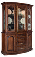 Amish 3-Door Traditional Solid Wood Dining Room Hutch Cantilever