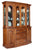 Amish 4-Door Traditional Solid Wood Dining Room Hutch Cantilever