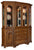 Amish 4-Door Traditional Solid Wood Dining Room Hutch Cantilever