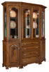 Amish 4-Door Traditional Solid Wood Dining Room Hutch Cantilever