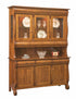 Amish 3-Door Traditional Solid Wood Dining Room Hutch Hampton