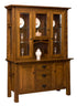 Amish Arts & Crafts 3-Door Solid Wood Dining Room Hutch