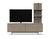 Amish Modern Solid Wood Media Console TV Stand Ambiance