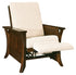 Amish Transitional Wall Hugger Recliner Chair Solid Wood Caledonia