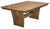 Amish Contemporary Solid Wood Trestle Dining Table Delphi